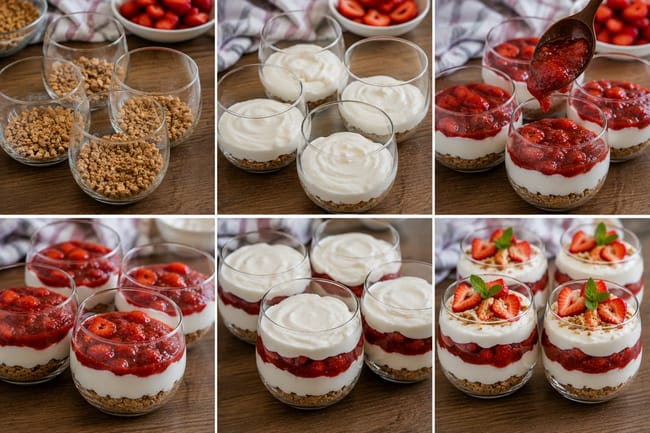 Assemble the Cheesecake Cups