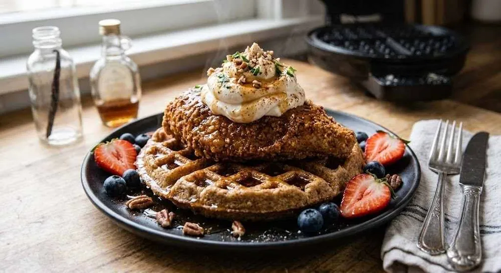 Protein & Fibre Chicken & Waffles