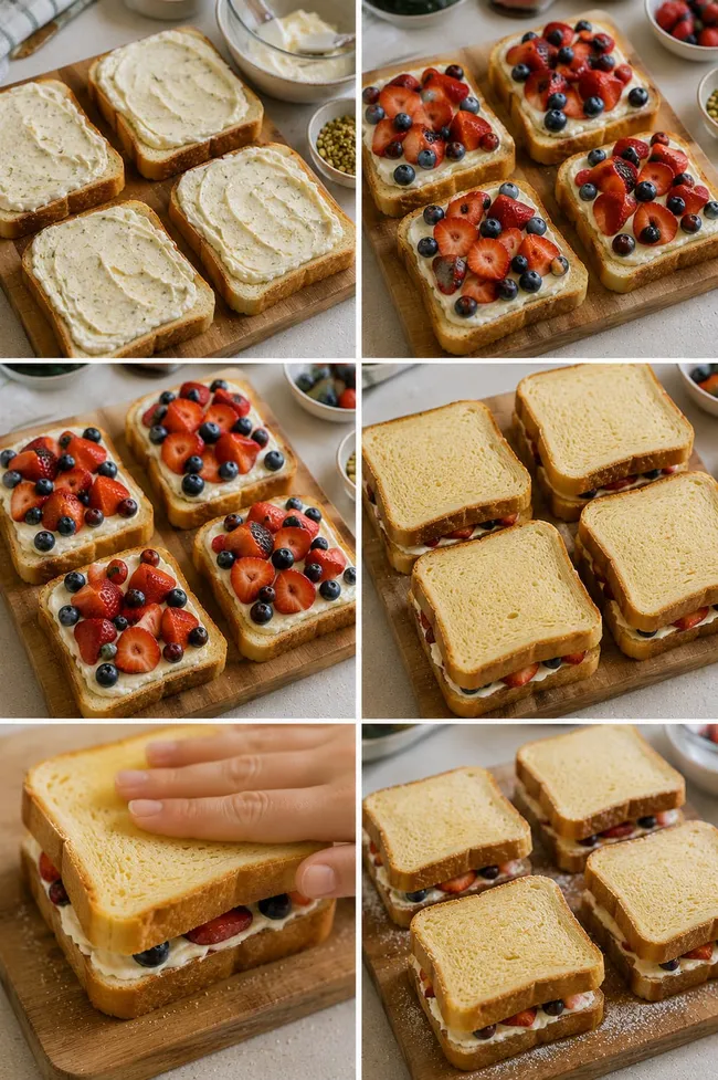 Assemble the Stuffed French Toast