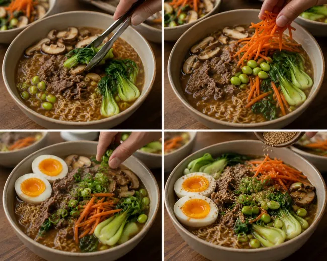Assemble Each Ramen Bowl