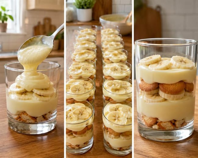 Assemble sixteen identical layered cups