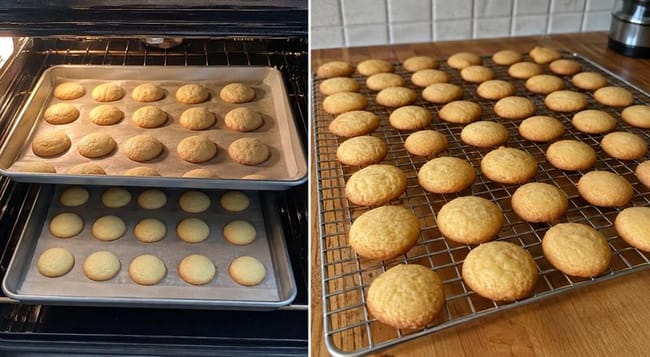 Bake and cool the wafers