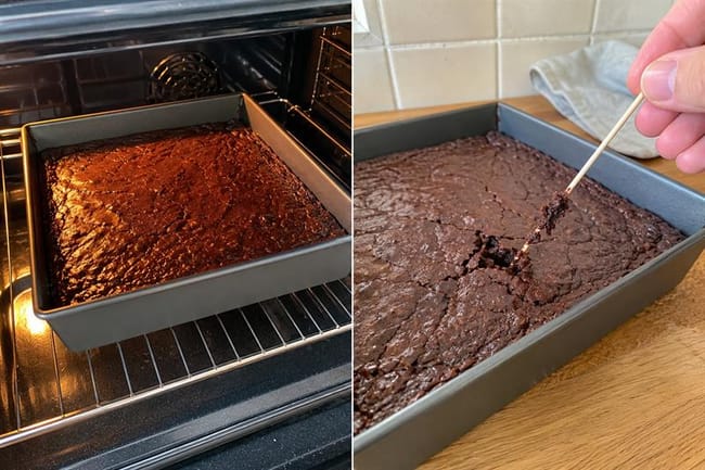 Bake to the fudgy doneness window