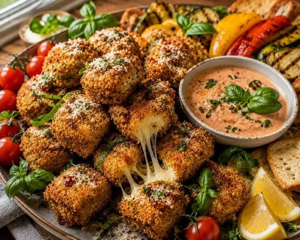 🧀 Baked Mozzarella Bites