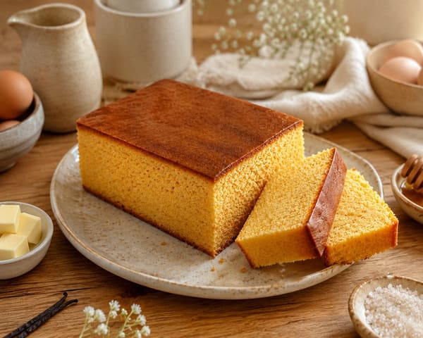 🍰 Balanced Honey-Yuzu Castella with Greek Yogurt