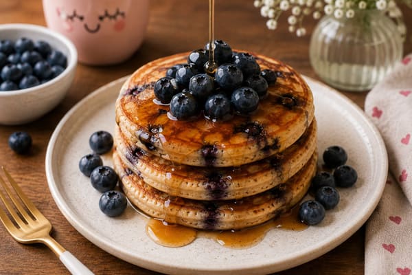 🥞 Balanced Protein Blueberry Pancakes