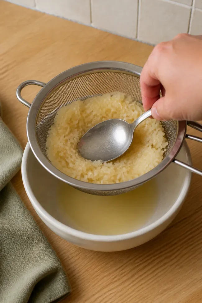 Firmly Drain the Sauerkraut