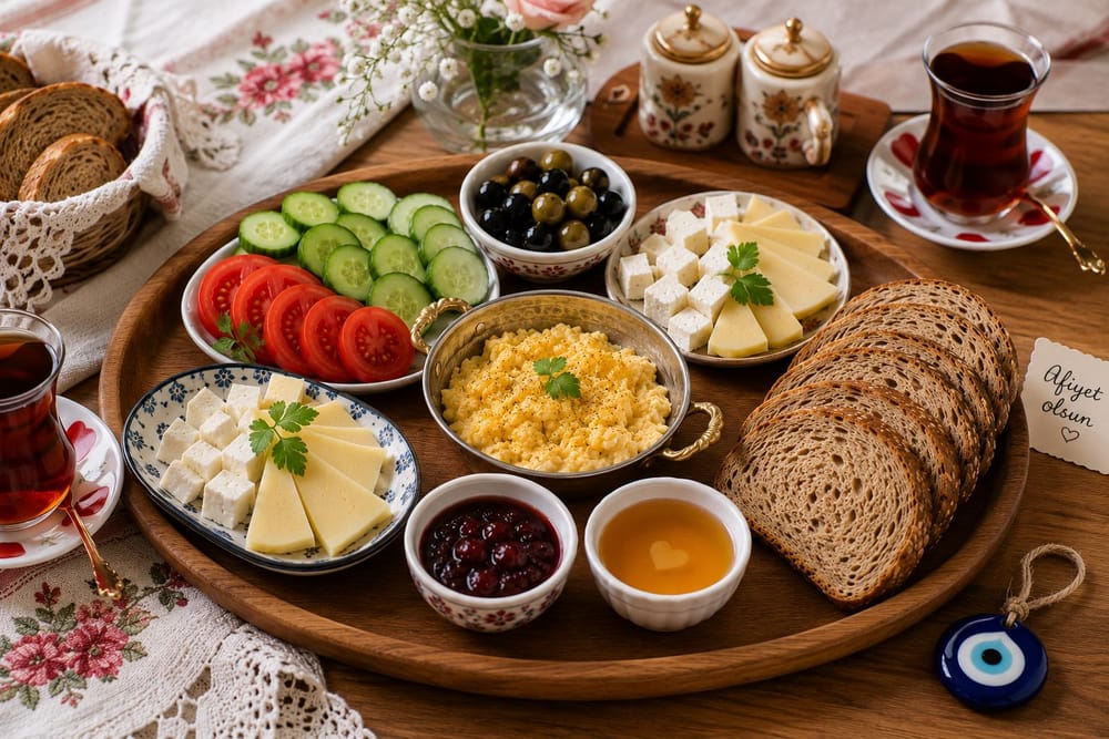 Balanced Turkish Breakfast Plate