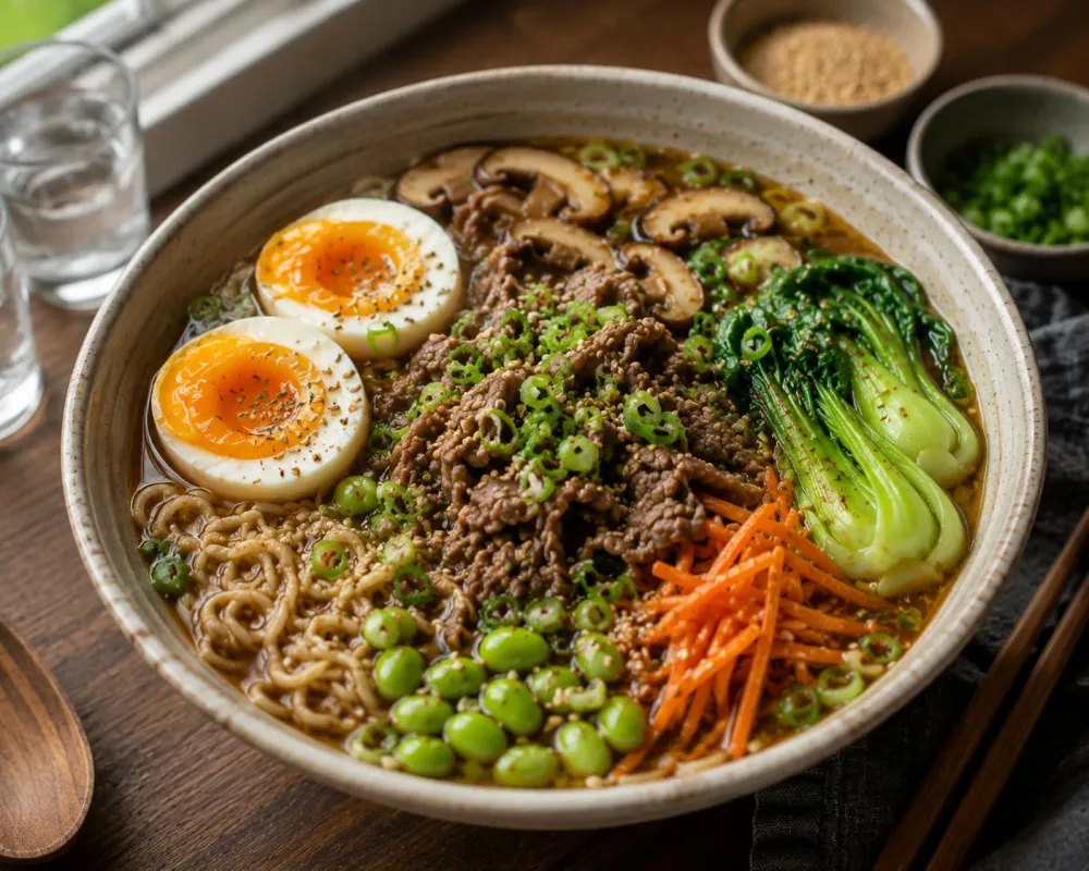 Balanced & Satisfying Lean Beef Ramen