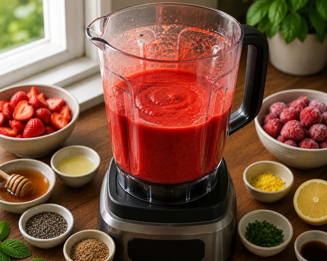 Blend the Sorbet Base