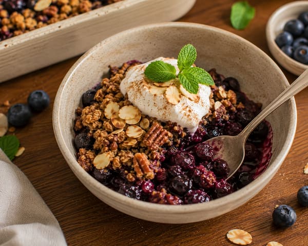 🫐 Balanced & Satisfying Blueberry Crumble