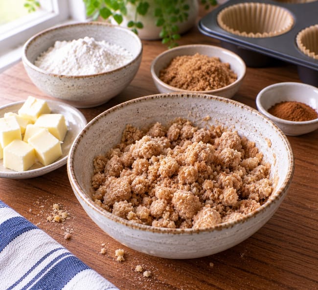 Prepare the streusel
