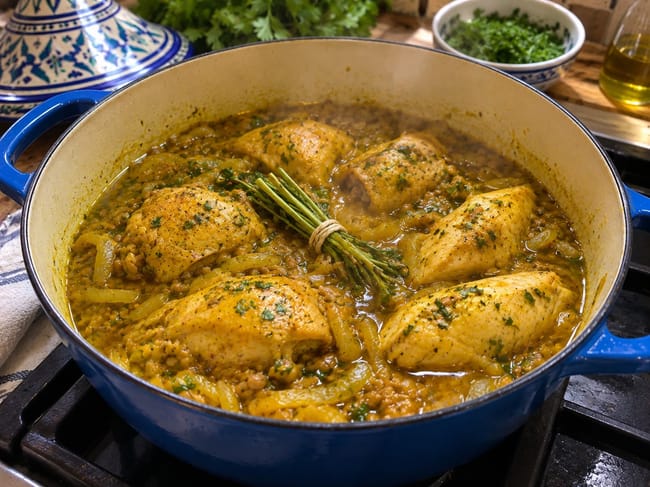 Braise the Chicken Gently