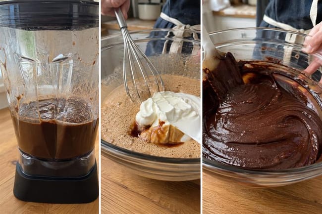 Build the smooth wet mixture