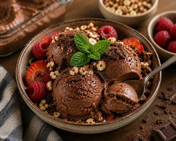 🍫 Protein-Rich Chocolate Ice Cream