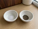 Coarse Salt and Black Pepper