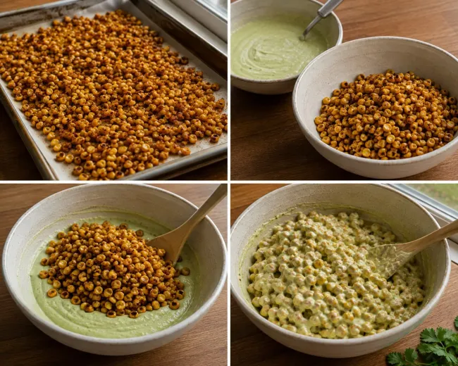 Combine the Corn and Dressing