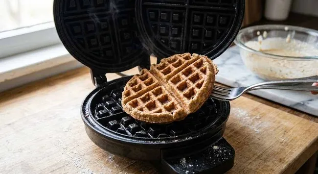 Cook the Belgian Waffles