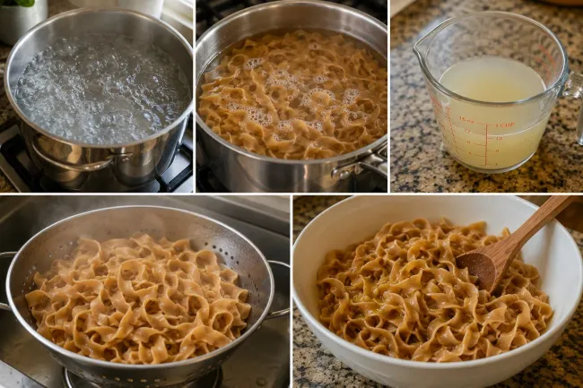 Cook the Whole-Wheat Egg Noodles