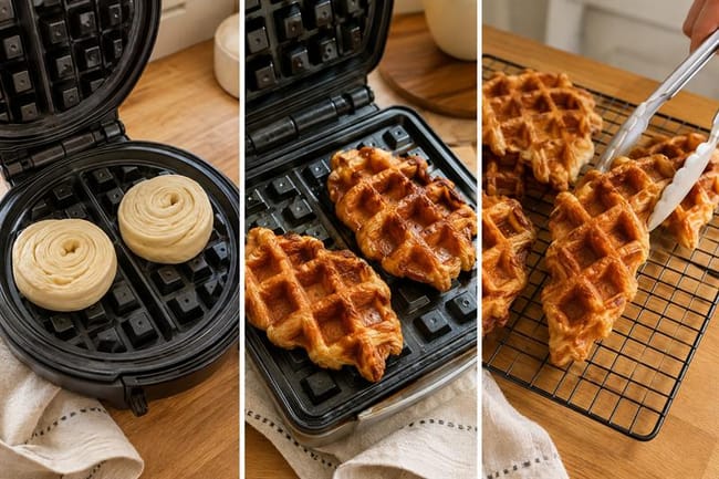 Cook the Croffles in Batches