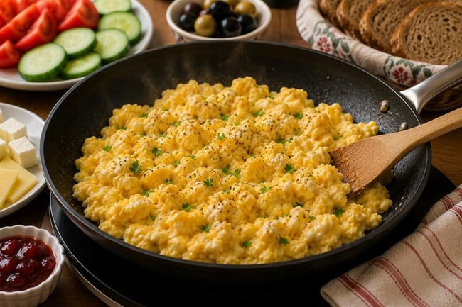 Cook the eggs