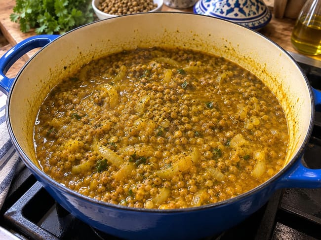 Cook the Lentils & Fenugreek