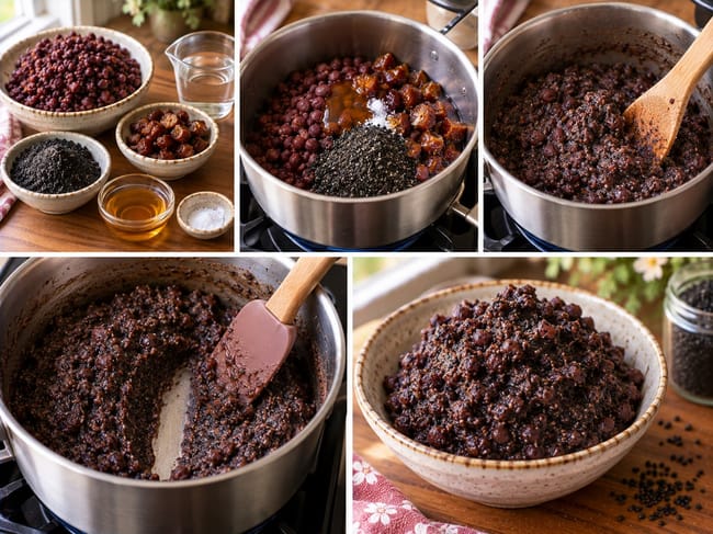 Cook the Reduced-Sugar Black Sesame Anko