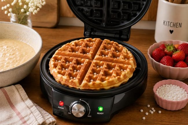 Cook the waffles