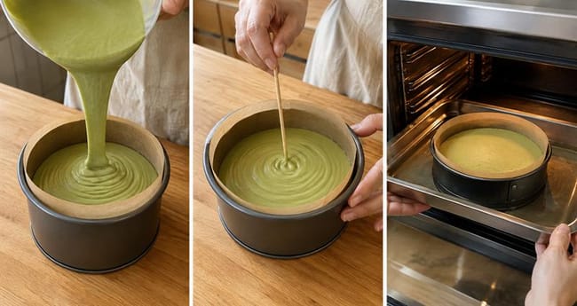 Fill the Pan and Begin the Gentle Bake