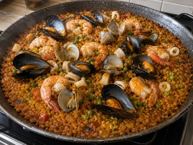 Finish Cooking the Paella