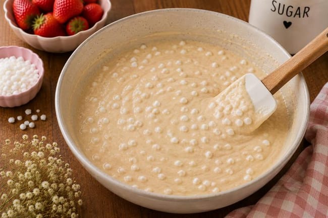 Fold in the pearl sugar