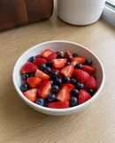 Fresh Strawberries and Blueberries
