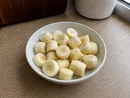 Frozen ripe banana