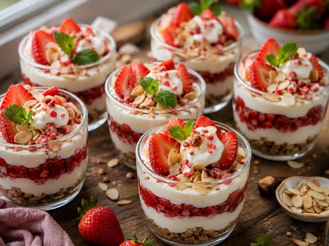 Garnish the Cheesecake Cups