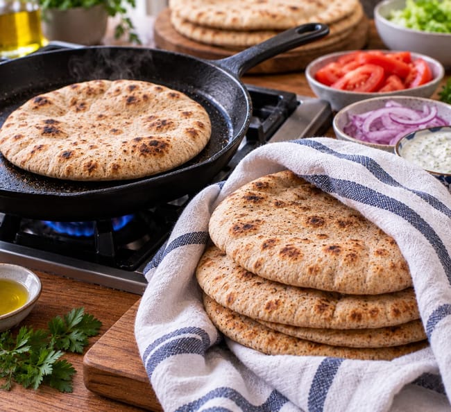 Warm the Pita Bread