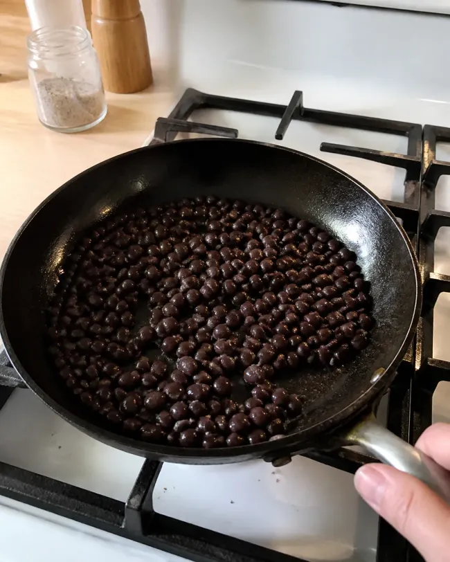 Warm the Black Beans