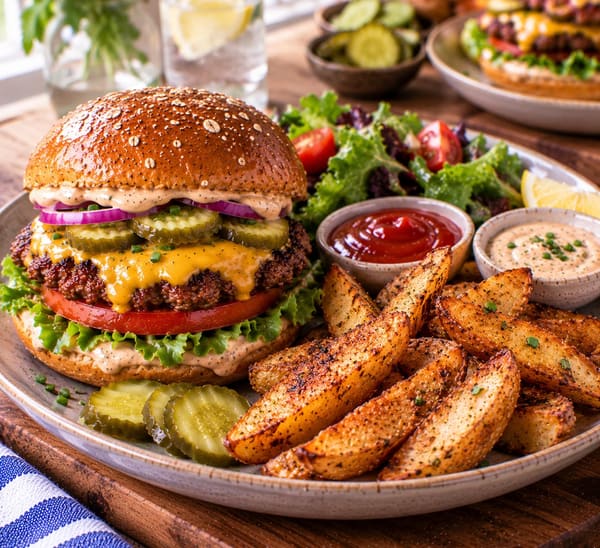 🍔 Healthy Smash Burger