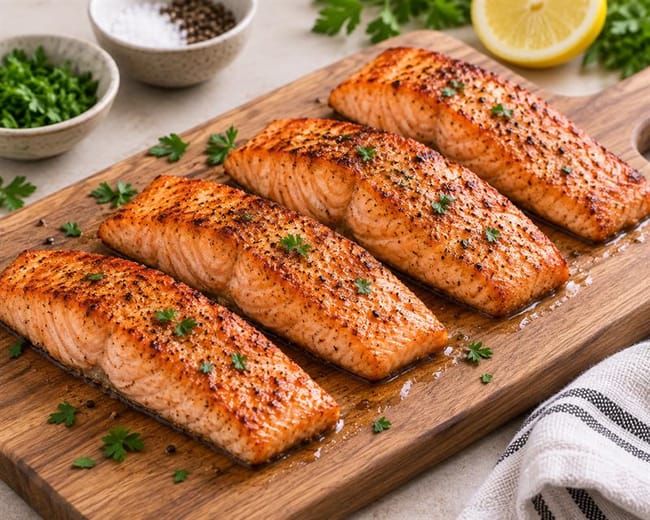 Let the salmon rest