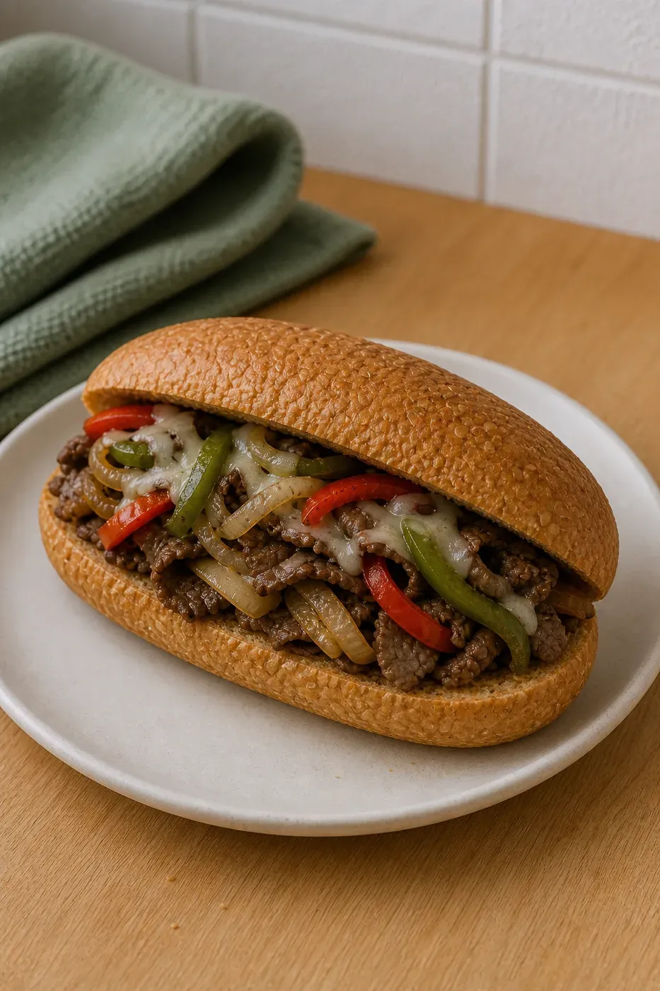Lightened-Up Philly Cheesesteak
