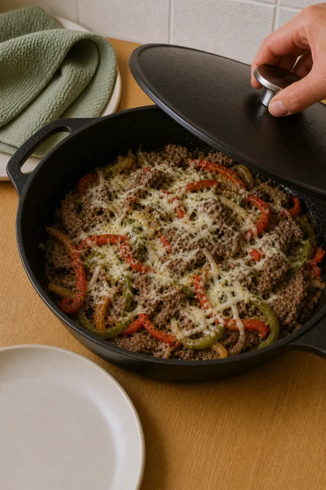 Combine Beef and Vegetables