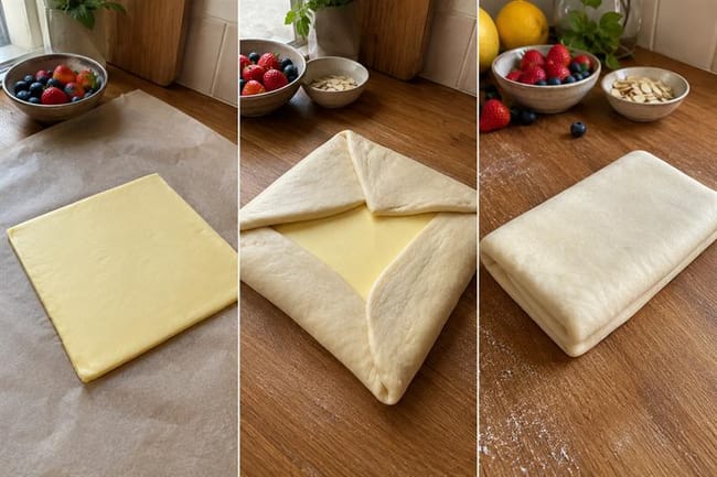 Lock In the Butter and Make Three Folds
