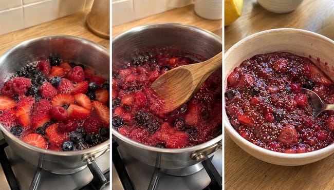 Make the Quick Berry-Chia Compote