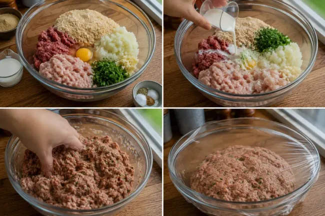 Prepare the Meatball Mixture