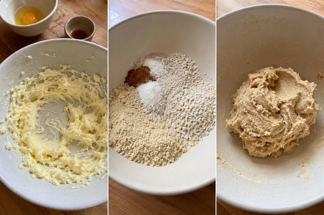 Mix the mini vanilla-wafer dough