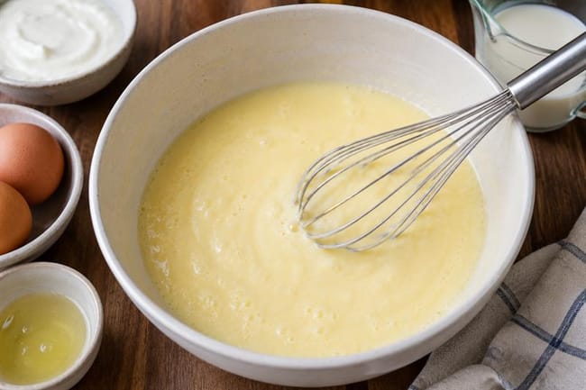 Mix the wet ingredients
