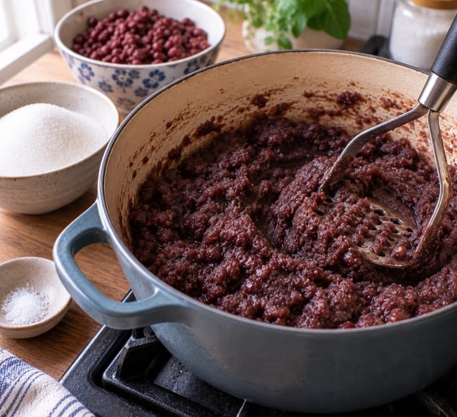 Sweeten and mash into a paste