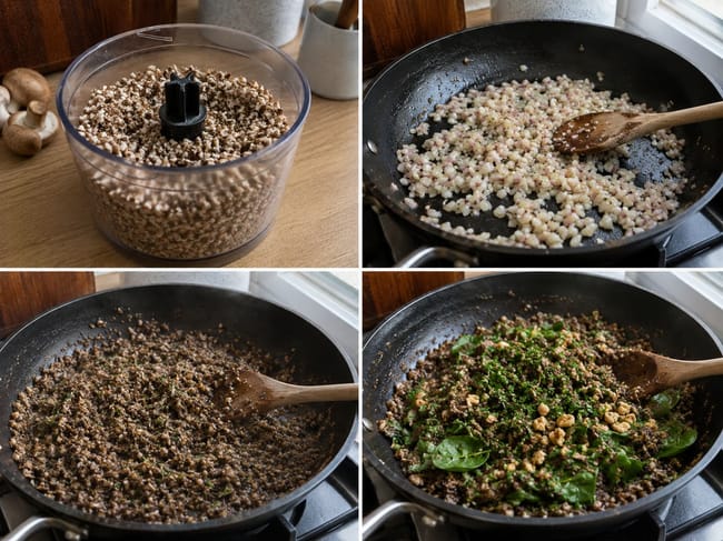 Prepare the Mushroom Duxelles