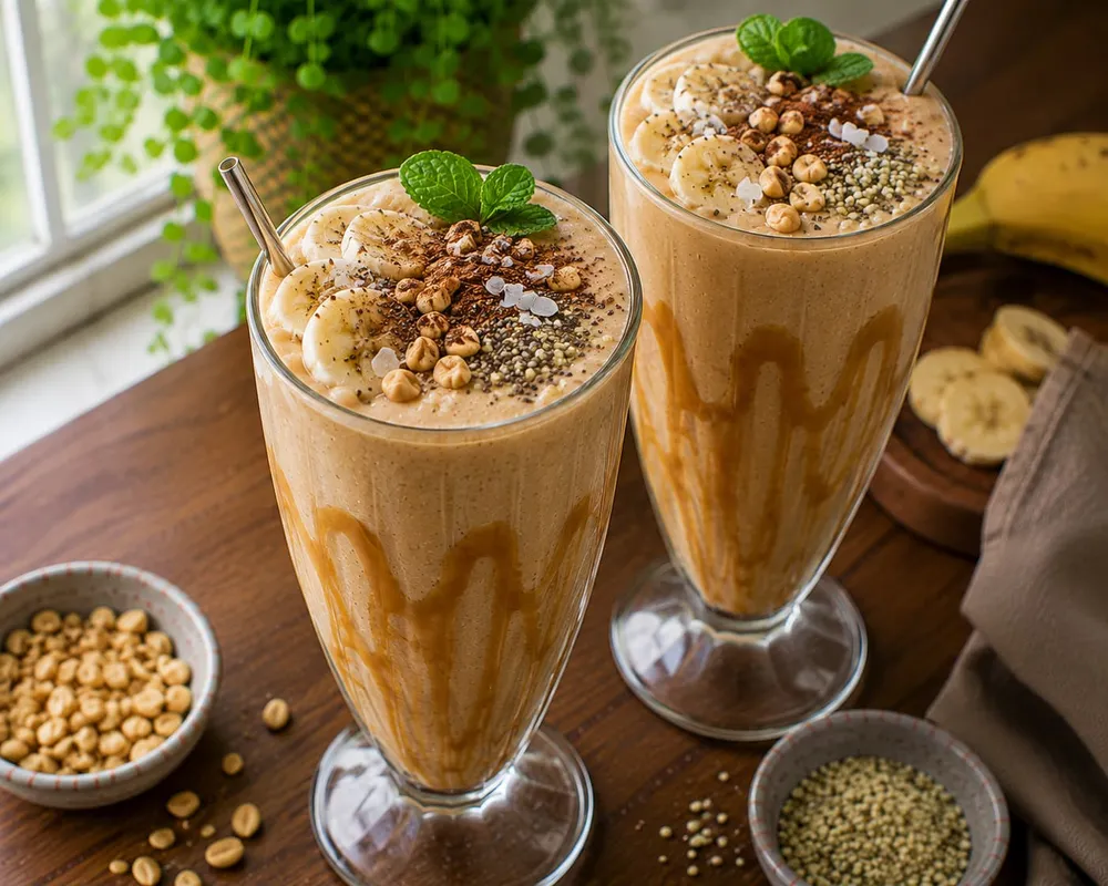 Protein & Fibre Peanut Butter Banana Shake