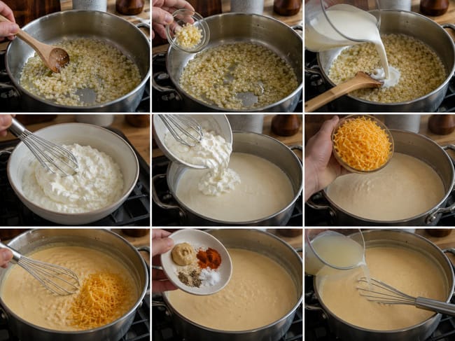 Prepare the Creamy Cheese Sauce