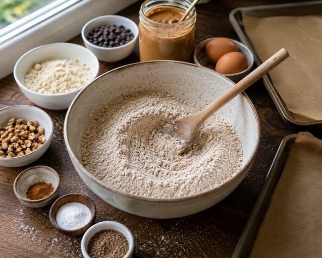 Prepare the Oven & Dry Ingredients